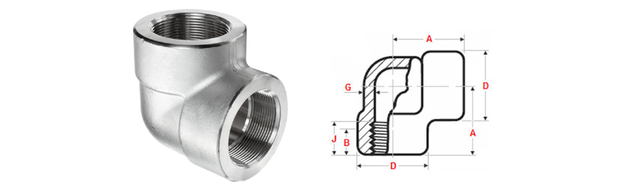 90 Deg Theraded Elbow